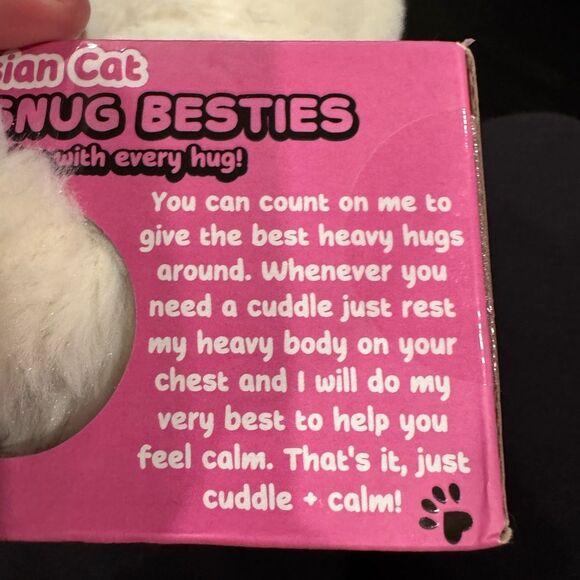 NEW 2.2 Pound Weighted Persian Cat Stuffed Animal for Relaxation - Picture 7 of 7